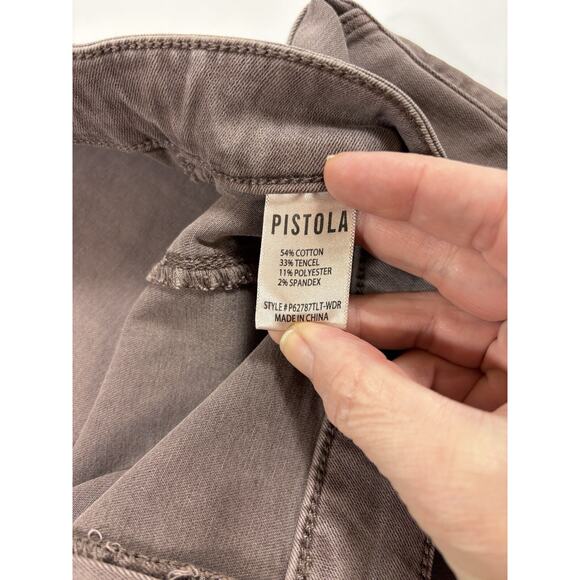 Pistola Topanga Cargo Jeans Brown Plus Size 18W Zip Pockets - Picture 7 of 10